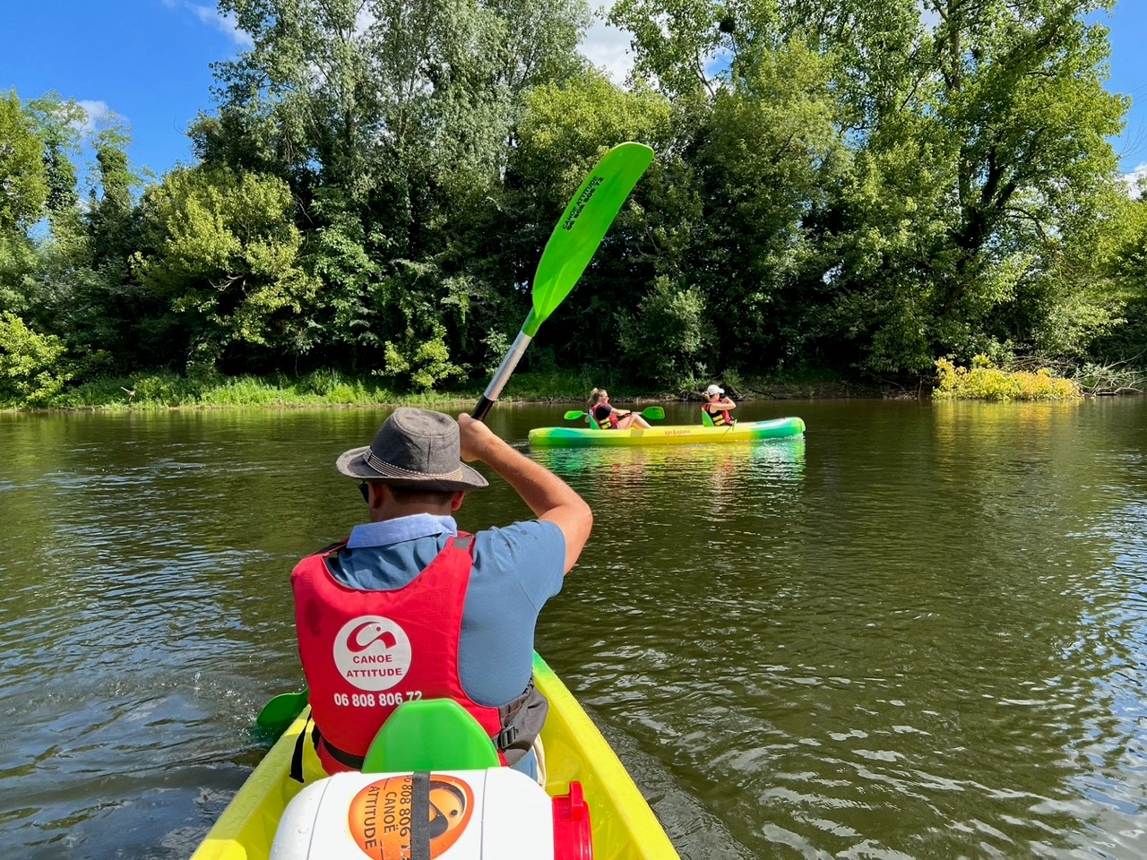 Canoë sur la Dordogne en Bergeracois à Gardonne