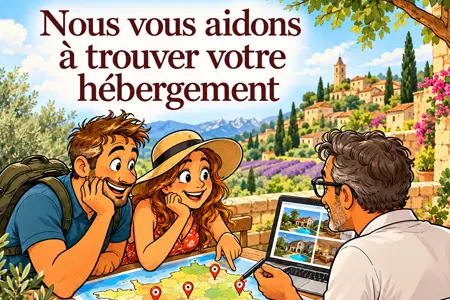 Nous vous aidons à trouver votre hébergement en France