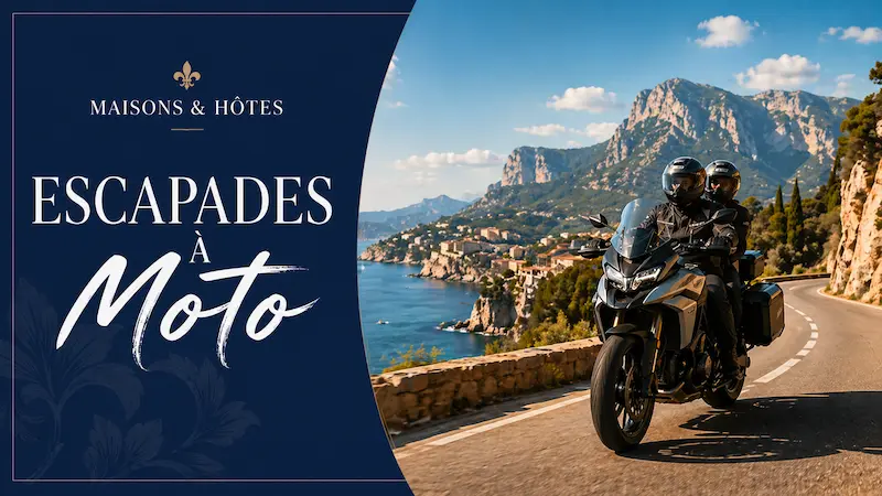 Escapades à moto en France avec Maisons et Hôtes