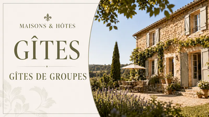 Gîtes en France pour séjour en famille ou entre amis