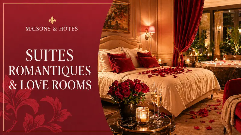 Suites romantiques et Love Rooms pour séjour en couple