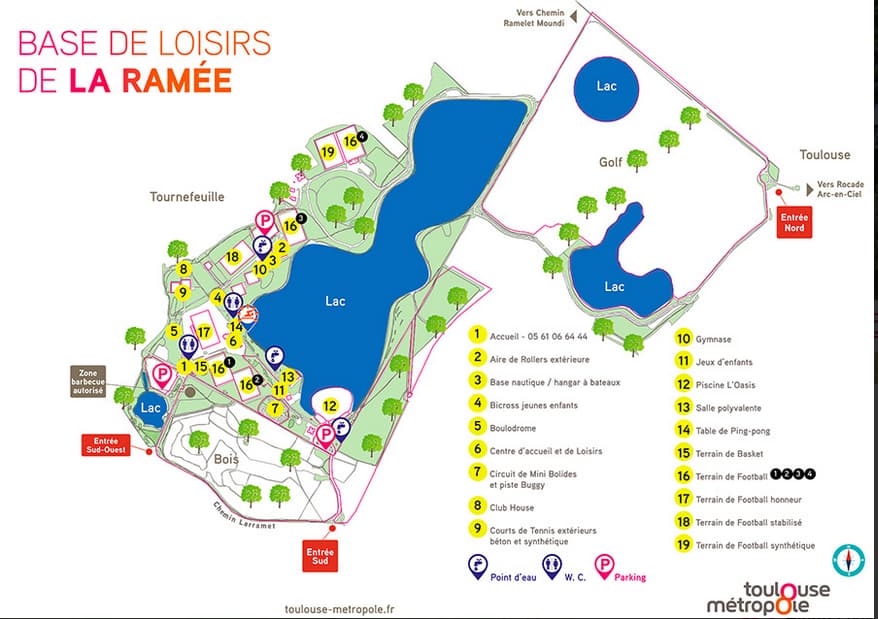 Base de sports et de loisirs de La Ramée à Tournefeuille